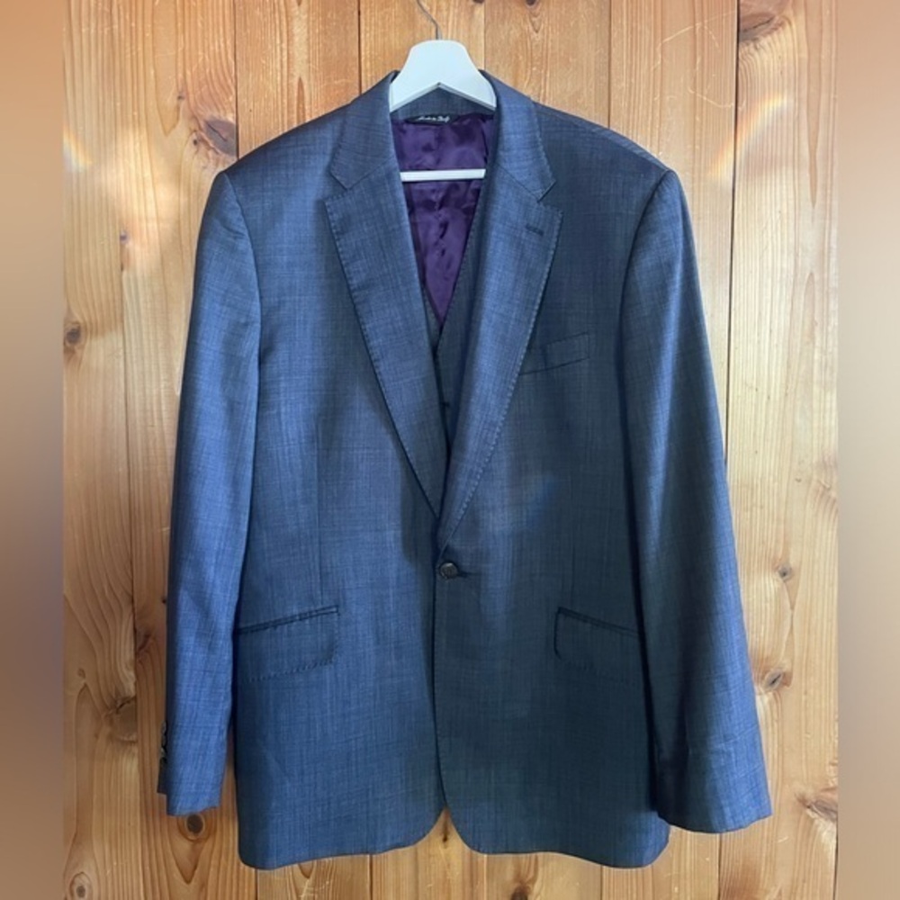 Paul Smith Blazer & Topcoat Wool Cotton Blend Set 44R